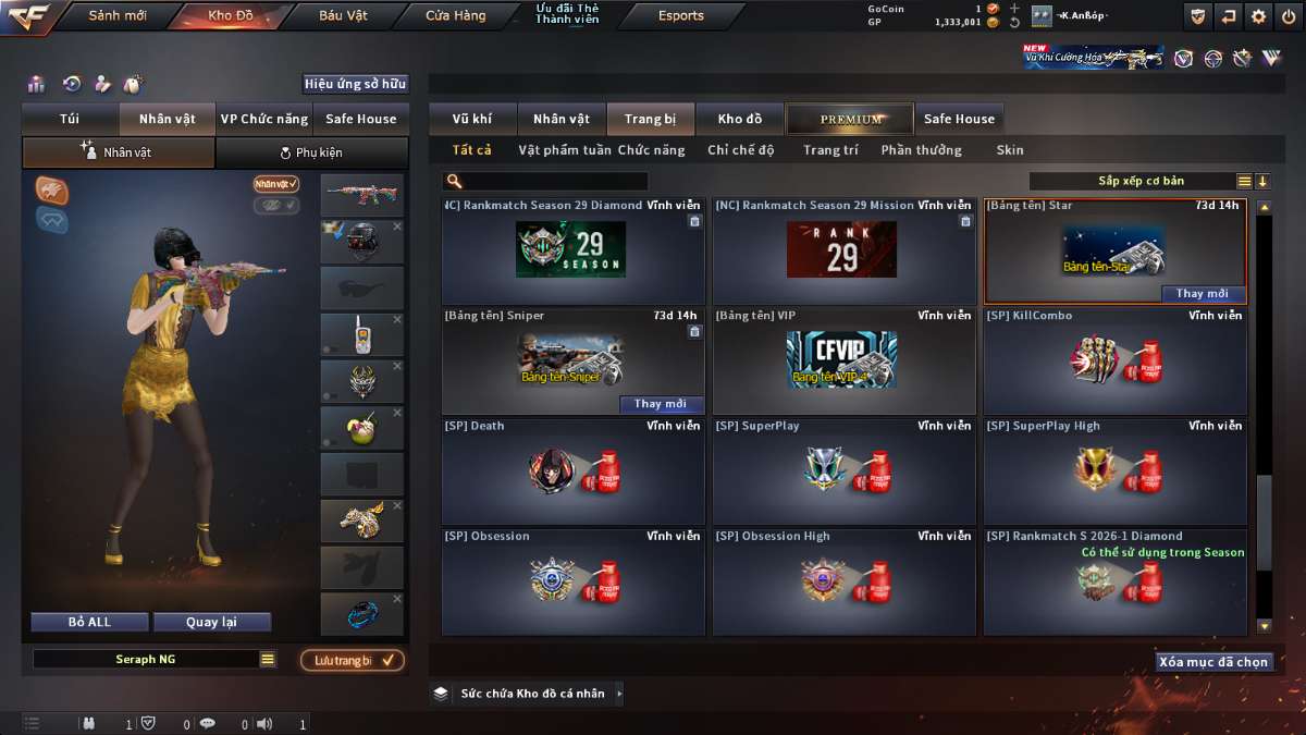 shop acc cf uy tin gia re